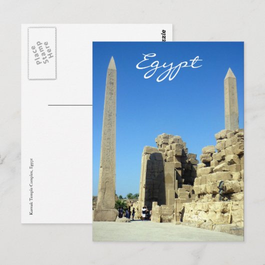 Kiesel-Obelisken Postkarte (Vorne/Hinten)