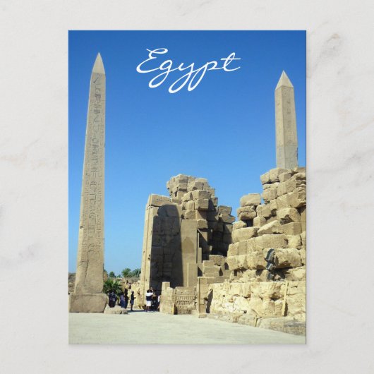 Kiesel-Obelisken Postkarte (Vorderseite)