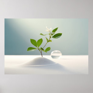Kiesel Pflanze Ruhe Friedliche Natur Poster