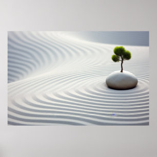 Kiesel Pflanze Ruhe Friedliche Natur Poster