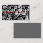 Kiesel Schwarzweiss, Visitenkarte (Vorne/Hinten)