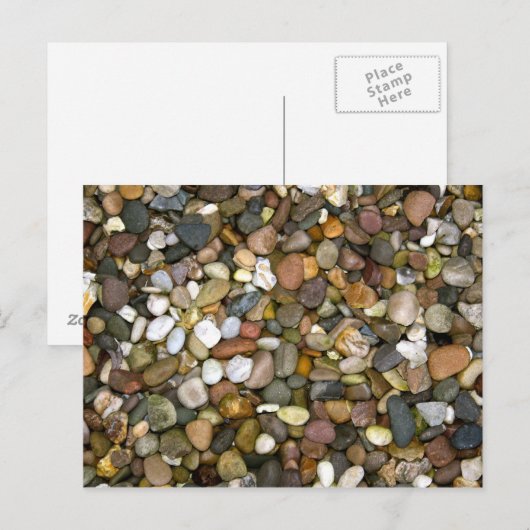 Kiesel / Steine Postkarte (Vorne/Hinten)