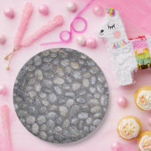 Kiesel Stones Felsen Natur Pappteller (Party)