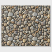 Kiesel Texture Wrapping Papier Rolle Geschenkpapier (Flach)