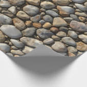 Kiesel Texture Wrapping Papier Rolle Geschenkpapier (Ecke)