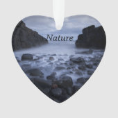 Kiesel und Felsen entlang der Ozeanküste Orname Ornament (Vorderseite)