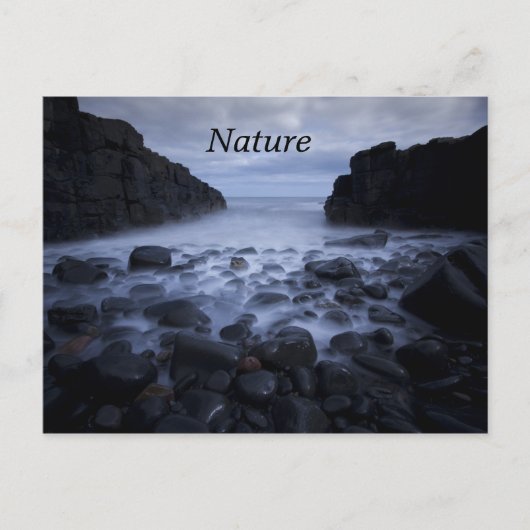 Kiesel und Felsen entlang der Seepromenade Postkarte (Vorderseite)