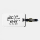 Kiesel und Felsen entlang der Uferlinie Luggag Gepäckanhänger (Rückseite horizontal)