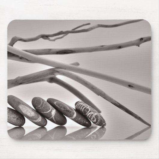 Kiesel und Treibholz Mousepad (Vorne)