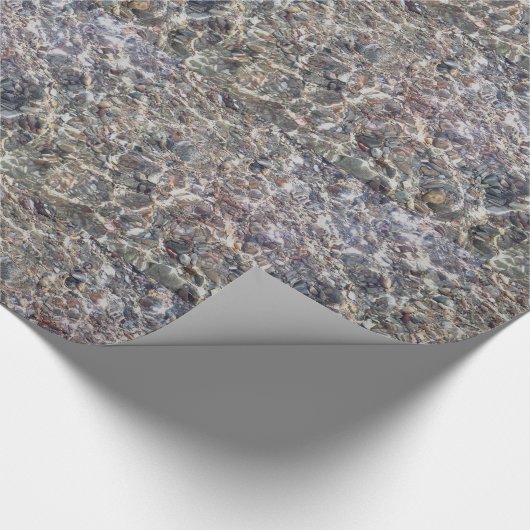 Kiesel-Unterwasserglühpapier Geschenkpapier (Ecke)