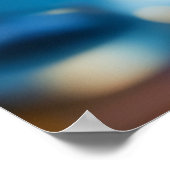 Kieselfarben Stille Friedliche Natur Poster (Ecke)