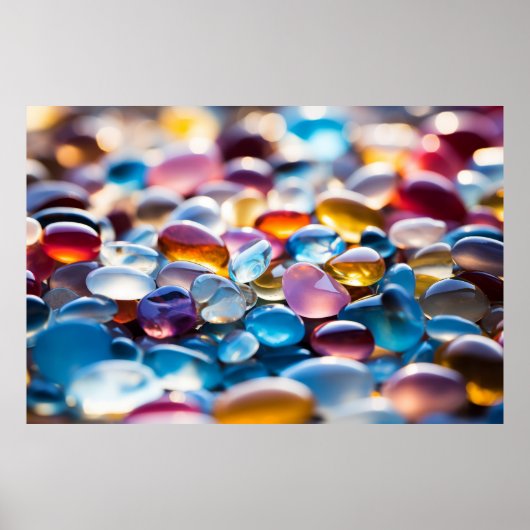 Kieselfarben Stille Friedliche Natur Poster (Vorne)