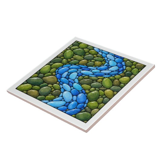 Kieselfluss Fliese (Seite)
