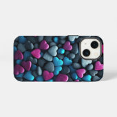 Kieselherzen iPhone Hülle (Rückseite (Horizontal))