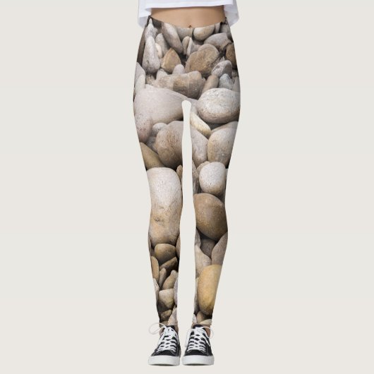Kieselhintergrundmuster Leggings (Vorderseite)