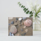 Kieseln Postkarte (Stehend Vorderseite)