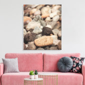 Kieselsteine am Strand Leinwanddruck (Insitu (Wohnzimmer))