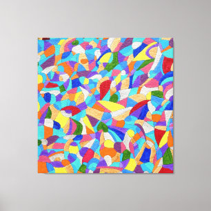 Kieselsteine am Strand Leinwanddruck