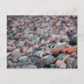 Kieselsteine am Strand Postkarte (Vorderseite)