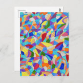 Kieselsteine am Strand Postkarte (Vorne/Hinten)