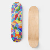 Kieselsteine am Strand Skateboard (Vorderseite)