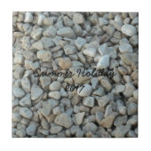 Kieselsteine auf Beach Stone Fotografie Fliese (Vorderseite)