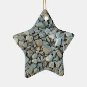 Kieselsteine auf Strandstein-Fotografie Keramikornament (Rechts)