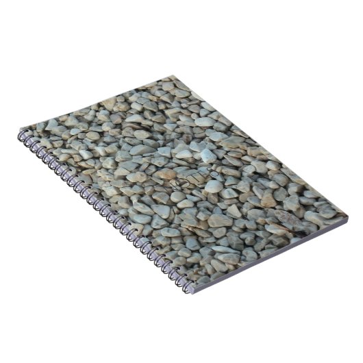 Kieselsteine auf Strandstein-Fotografie Notizblock (Rechte Seite)