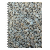 Kieselsteine auf Strandstein-Fotografie Notizblock (Vorderseite)