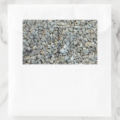 Kieselsteine auf Strandstein-Fotografie Rechteckiger Aufkleber (Tasche)