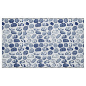 Kieselsteine - Cyanotypeffekt Stoff (Fat Quarter (45,7 x 55,9 cm))