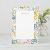 Kieselsteine flach Danksagkarte Einladung (Stehend Vorderseite)