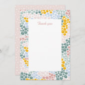 Kieselsteine flach Danksagkarte Einladung (Vorne/Hinten)