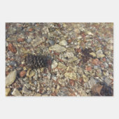 Kieselsteine in Taylor Creek Naturfotografie Geschenkpapier Set (Vorderseite 3)