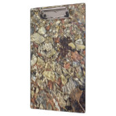 Kieselsteine in Taylor Creek Naturfotografie Klemmbrett (Links)