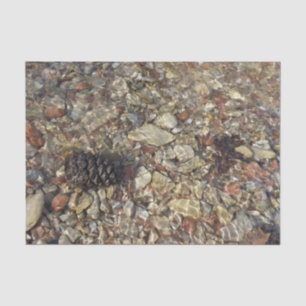 Kieselsteine in Taylor Creek Naturfotografie Seidenpapier