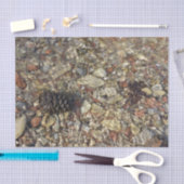 Kieselsteine in Taylor Creek Naturfotografie Seidenpapier (Handwerk)