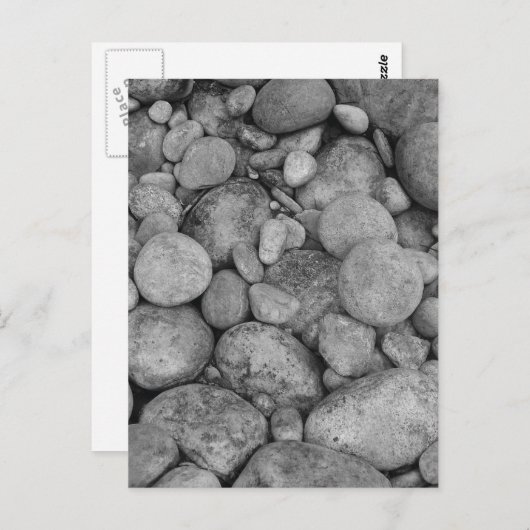 Kieselsteine Postkarte (Vorne/Hinten)