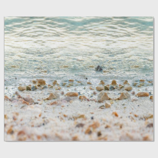 Kieselstrand Meeresufer Geschenkpapier