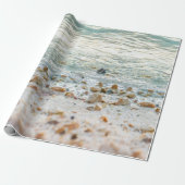 Kieselstrand Meeresufer Geschenkpapier (Ungerollt)