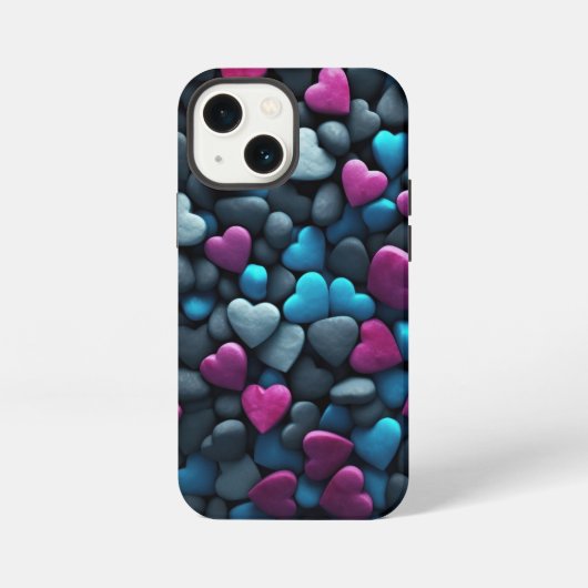 Kiesherzen iPhone Hülle (Rückseite)