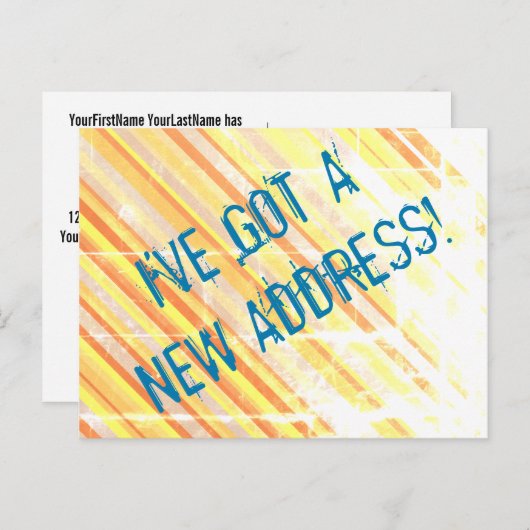 Kiesige und beunruhigte Blickc$neu-house-Postkarte Ankündigungspostkarte (Vorne/Hinten)