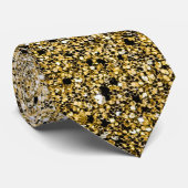 Kiesiger GoldGlitzer-Schein Krawatte (Gerollt)