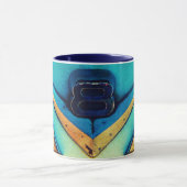 Kiesiges V8-Motor-Emblem Tasse (Zentrum)