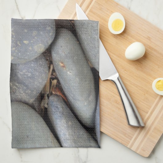 Kiessteine Geschirrtuch (Viertel Falte)