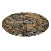 Kiessteinmauer: Dekoratives Design Schneidebrett (Ecke)