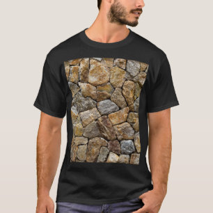 Kiessteinmauer: Dekoratives Design T-Shirt