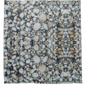 Kiesstrand Duschvorhang (Vorderseite)