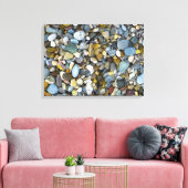 Kiesstrand Leinwanddruck (Insitu (Wohnzimmer))
