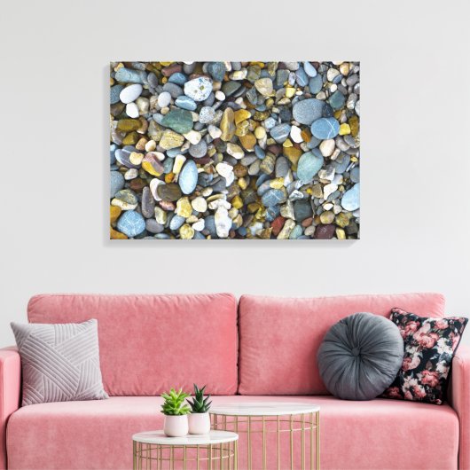 Kiesstrand Leinwanddruck (Insitu (Wohnzimmer))